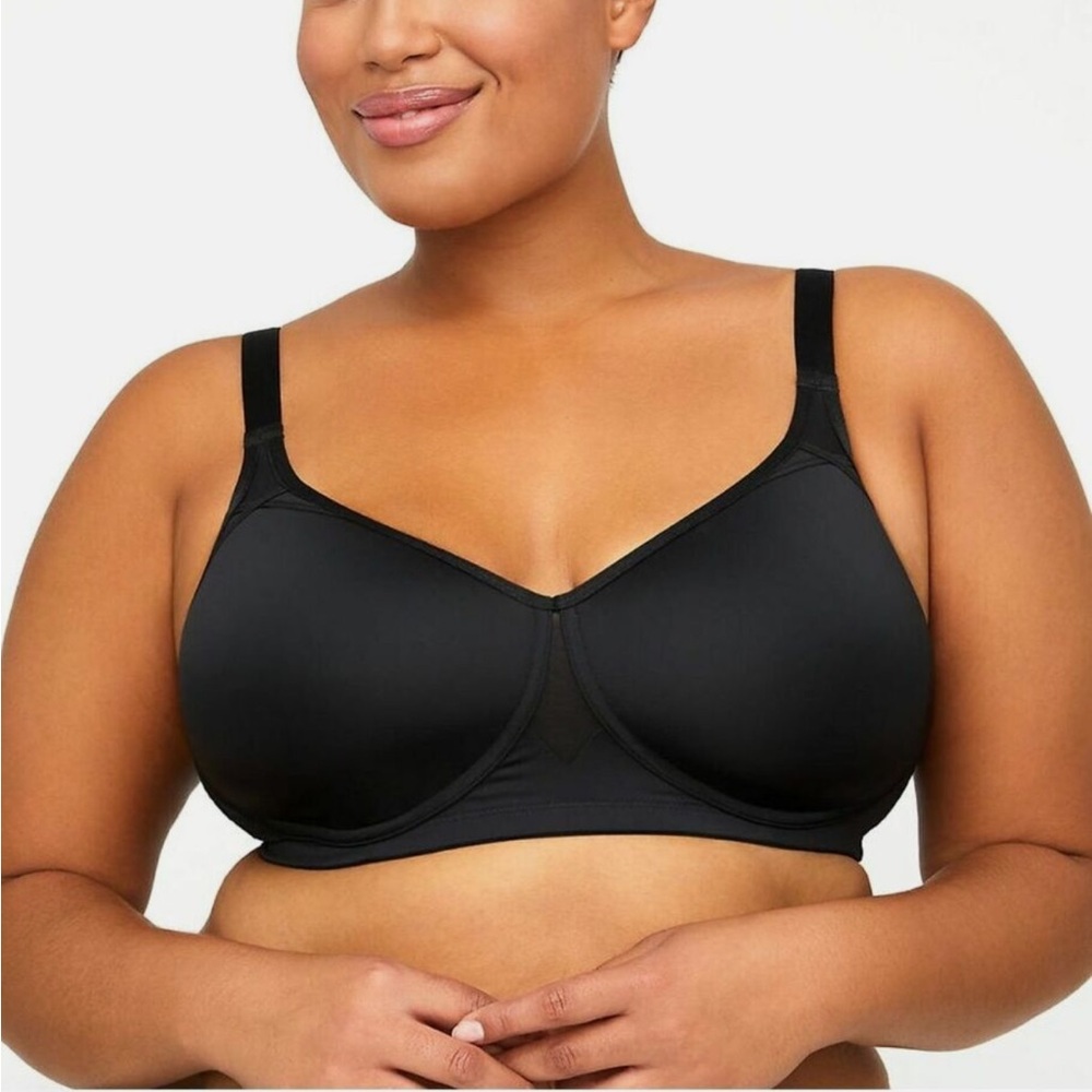 Catherine’s Plus Black Underwire Smoothing Tshirt Bra 42DDD